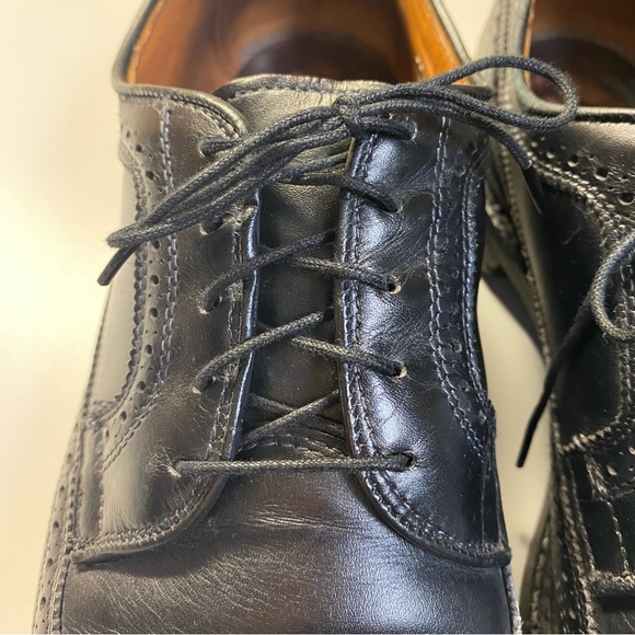 ALLEN EDMONDS MCALLISTER BLACK WINGTIP 10.5D - Picture 10 of 14